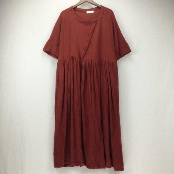 Zen Sunday Plus Size Cotton Linen Dress  | Zen - Image 7