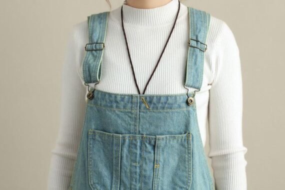 Loose Ripped Denim Overall - Image 5