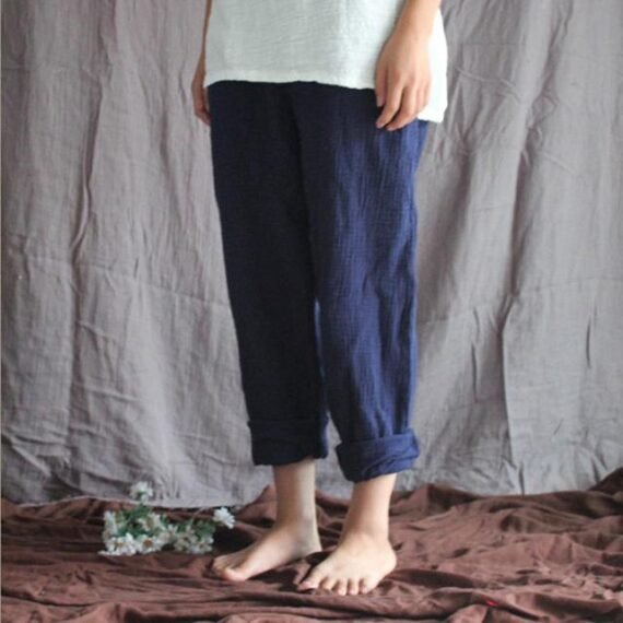 Cotton And Linen Pants | Zen - Image 15