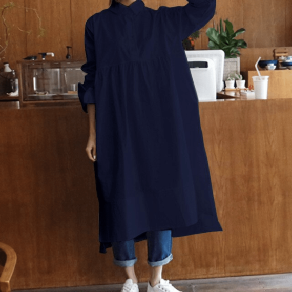 Plus Size Oversized Shirt Dress - Image 7