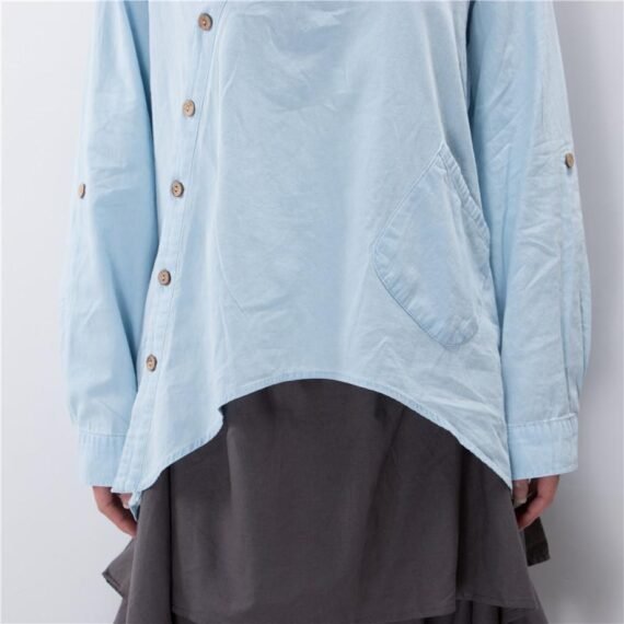 Baby Blue Button Up Shirt  | Zen - Image 2