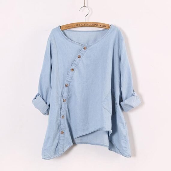 Baby Blue Button Up Shirt  | Zen - Image 8