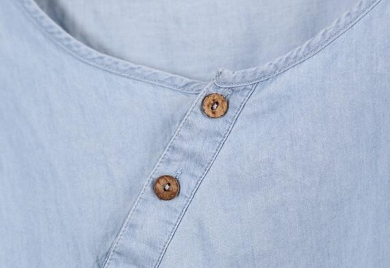 Baby Blue Button Up Shirt  | Zen - Image 9