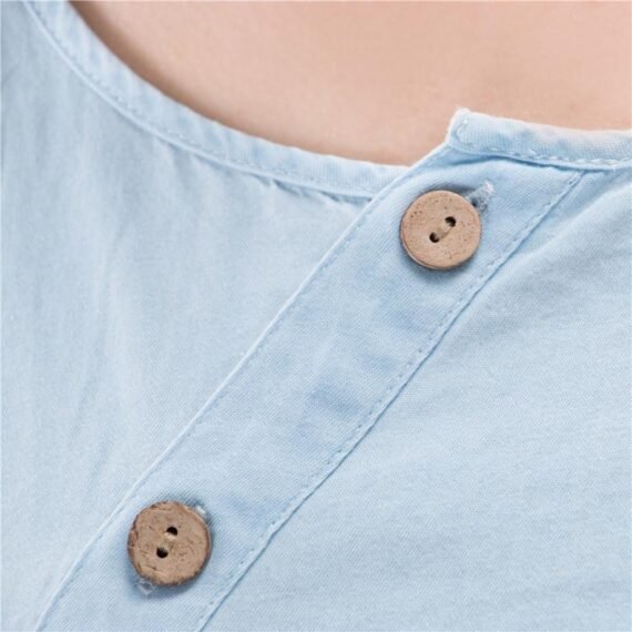 Baby Blue Button Up Shirt  | Zen - Image 7