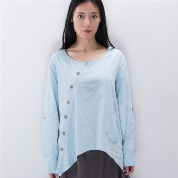 Baby Blue Button Up Shirt  | Zen