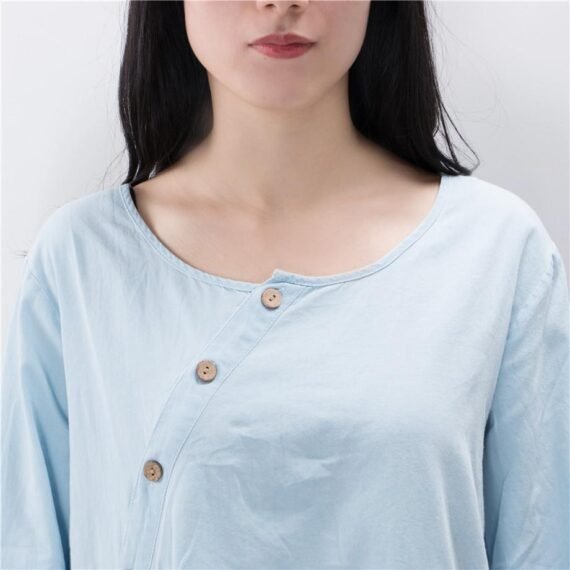 Baby Blue Button Up Shirt  | Zen - Image 4