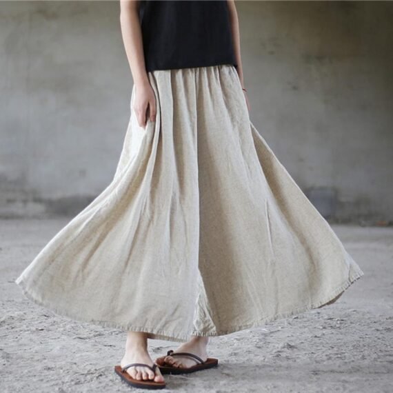 Flowy & Free Linen Palazzo Pants  | Zen - Image 2