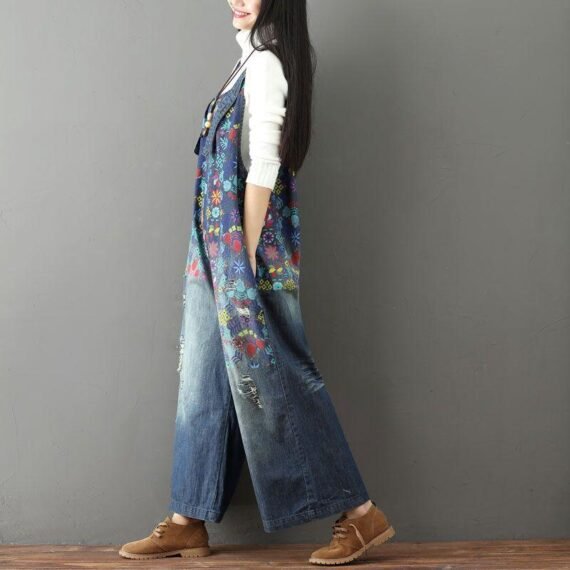 Floral Vintage 90s Overall - Image 4