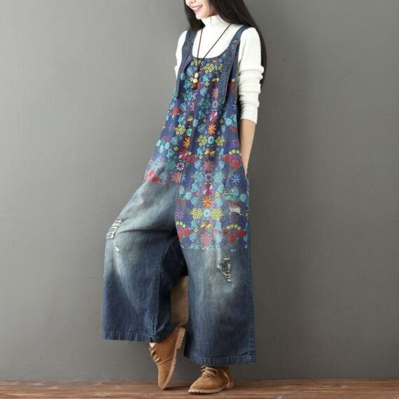 Floral Vintage 90s Overall - Image 3