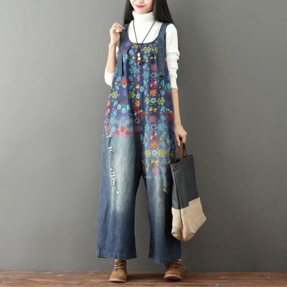 Floral Vintage 90s Overall - Image 2