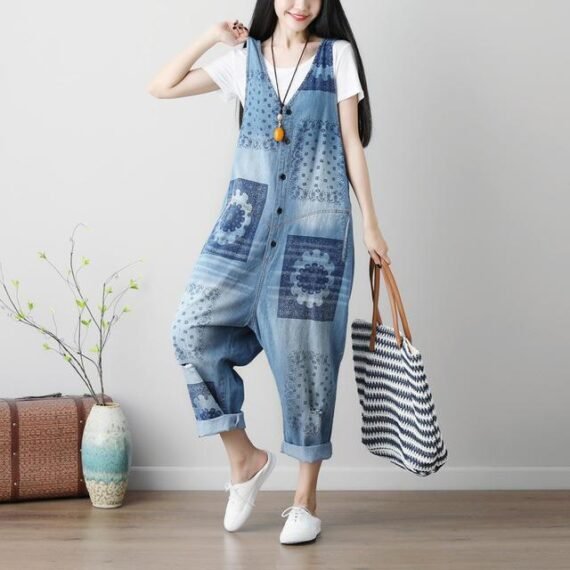 Mandala Denim Overall - Image 2