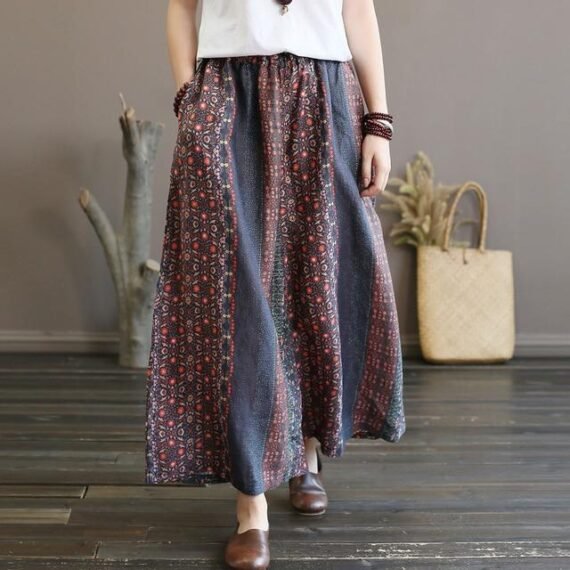 Tribal Ramie Palazzo Pants | Hippie - Image 3