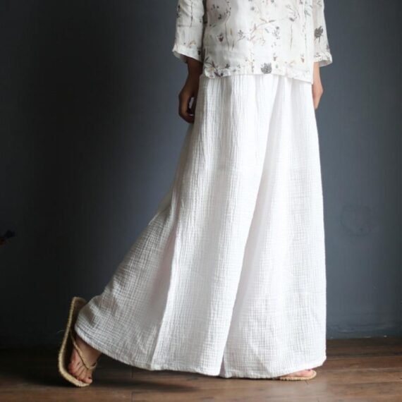 White Linen Palazzo Pants  | Zen - Image 6