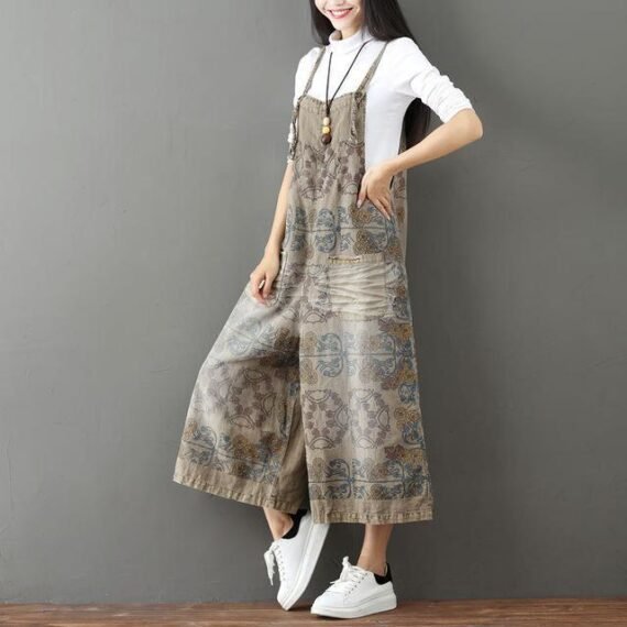 Stardust Tribe Print  Wide Leg Overall - Image 9