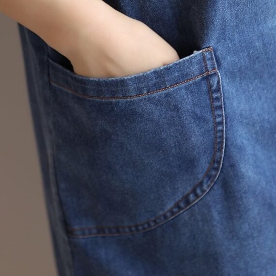 Back At It Denim Overall Dress - Image 9