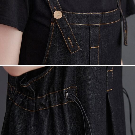 Daniella Oversized Denim Overall Dress - Image 6