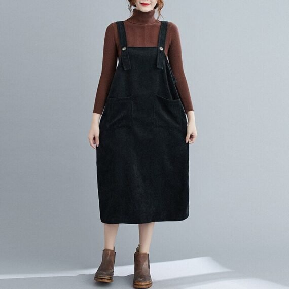 Namara Vintage Midi Overall Dress - Image 8