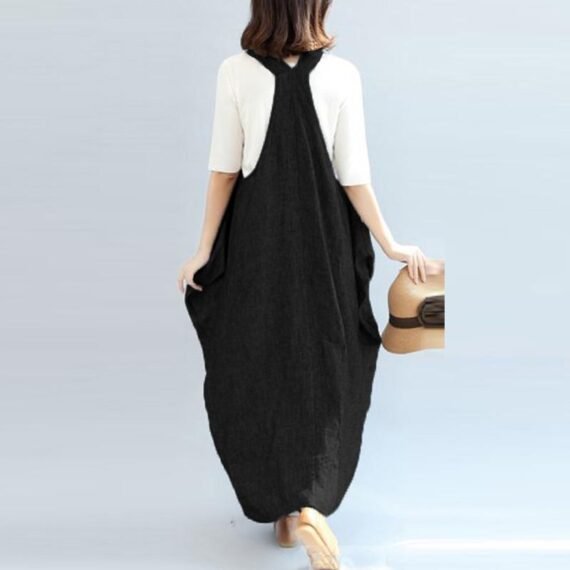 Asymmetrical Overall Dress - Image 6