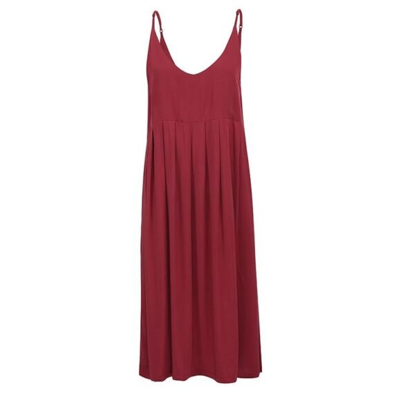 Soak Up The Sun Cotton Overall Dress Midi - Image 12