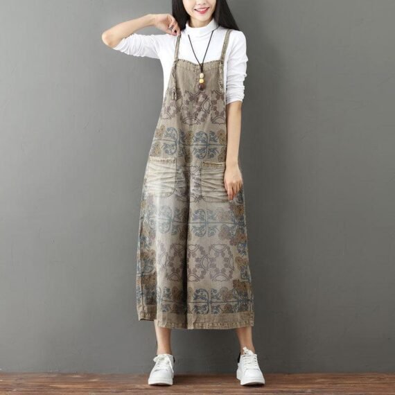 Stardust Tribe Print  Wide Leg Overall - Image 10