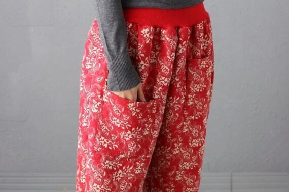 Paisley Pattern Vintage Pants - Image 6