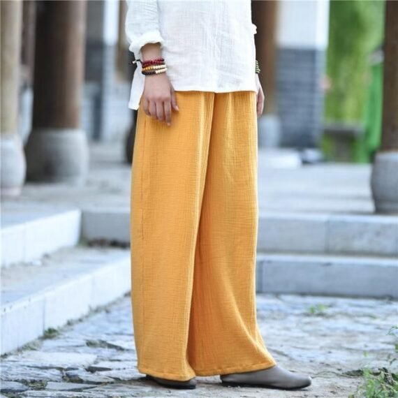 Clarity Wide Leg Linen Palazzo Pants  | Zen - Image 6