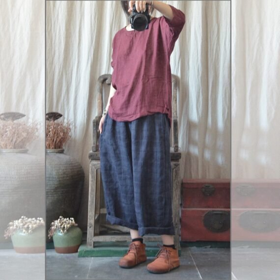 Vintage Casual Cotton Linen Pants | Zen - Image 7