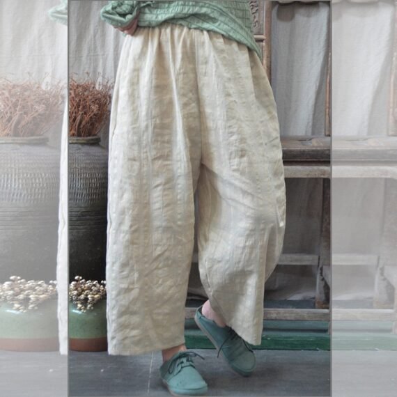 Vintage Casual Cotton Linen Pants | Zen - Image 9