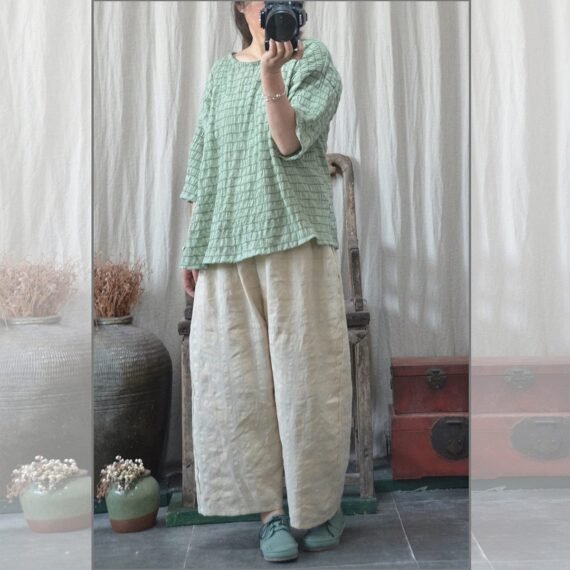 Vintage Casual Cotton Linen Pants | Zen - Image 10