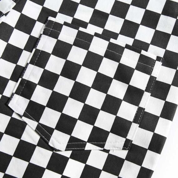 Black And White Check Vintage Overall - Image 5