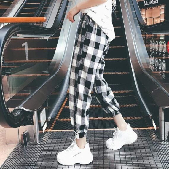 Plaid Vintage Pants - Image 4