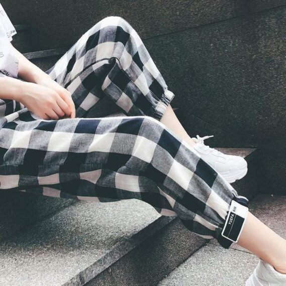 Plaid Vintage Pants - Image 3