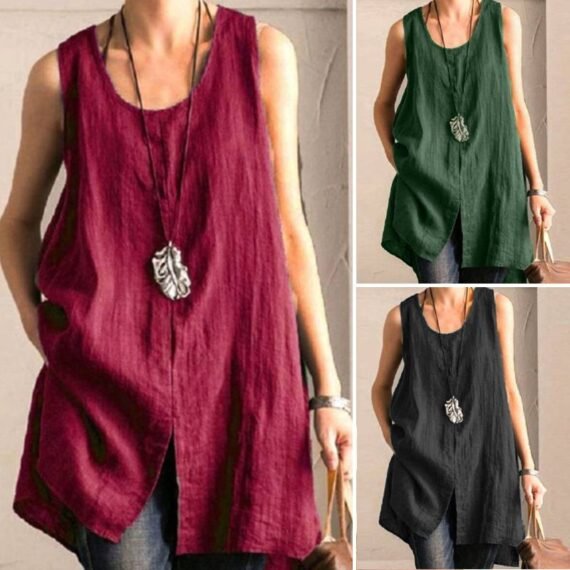 Oversized Basic Tank Top - Image 4