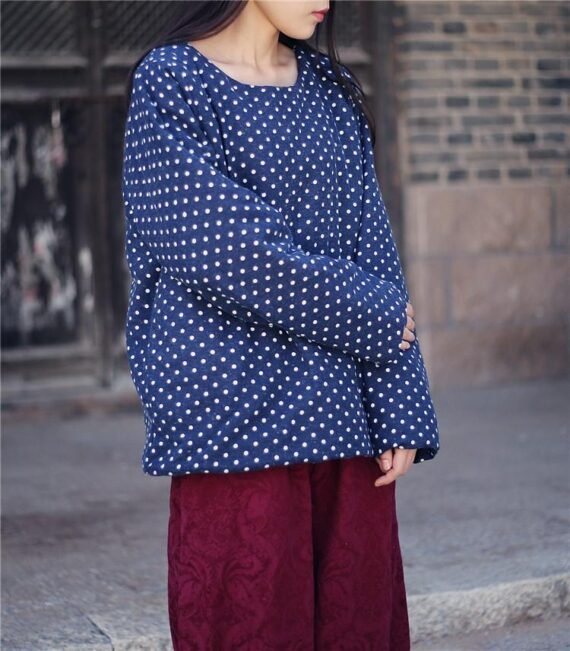 Polka Dot Pullover Parka - Image 3