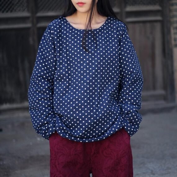 Polka Dot Pullover Parka - Image 2