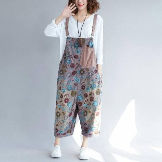 Hippie Dippie Floral Patchwork Overall - Image 2