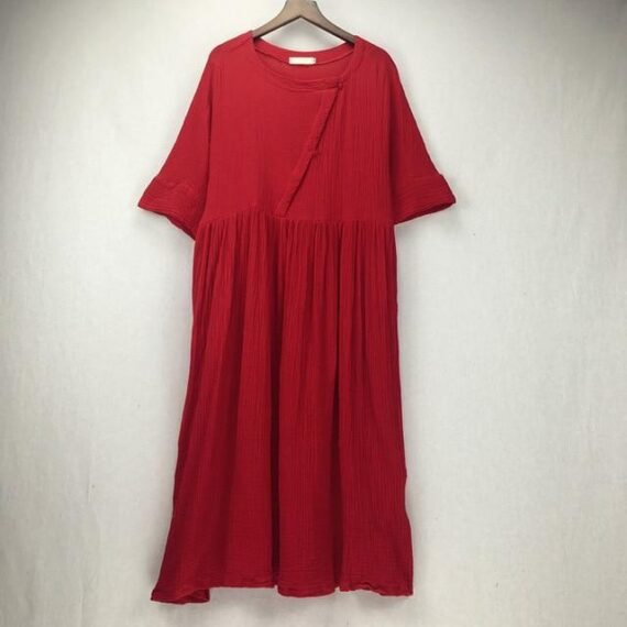 Zen Sunday Plus Size Cotton Linen Dress  | Zen - Image 8