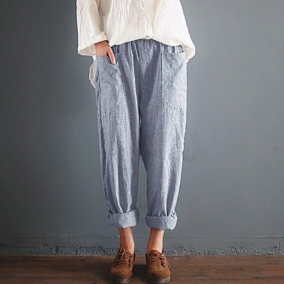 Vintage Striped Trousers | Zen - Image 2