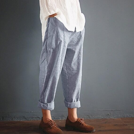 Vintage Striped Trousers | Zen - Image 3