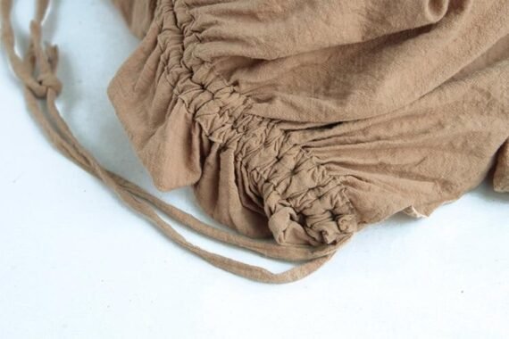 Asymmetrical Cotton Linen Skirt | Lotus - Image 11