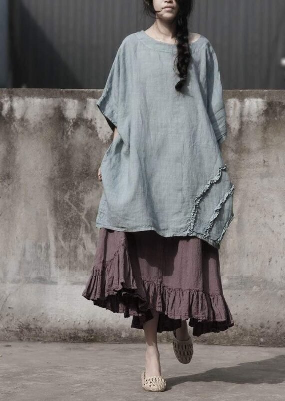 Vintage Cotton Ruffle Skirt | Lotus - Image 3