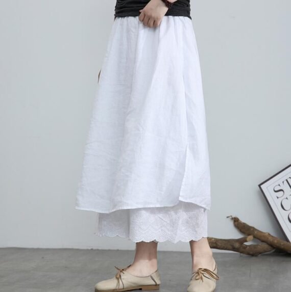 Split Side Palazzo Skirt Pants | Zen - Image 6