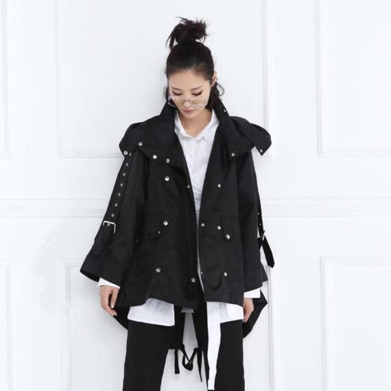 Steampunk Double Belted Jacket | Millennials