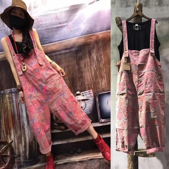 Streestyle Floral Printed Overall - Image 2