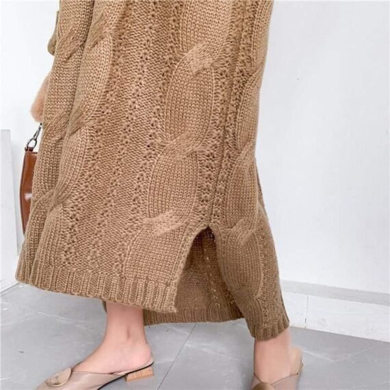 Oversized Chunky Knit Sweater - Image 10