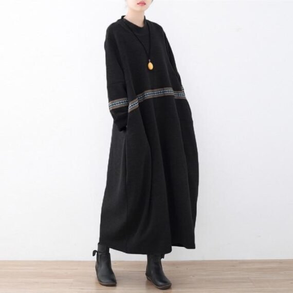 Turtleneck Maxi Sweater Dress