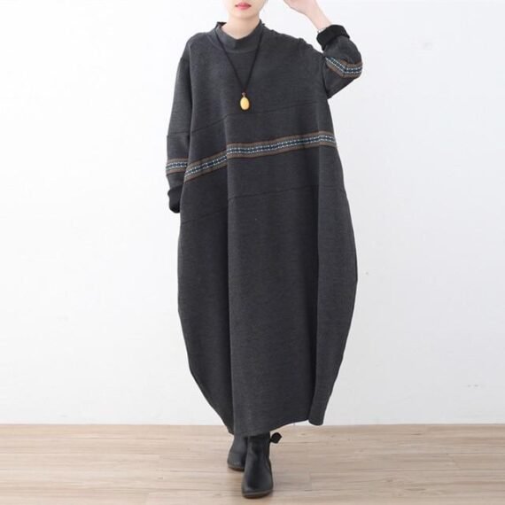 Turtleneck Maxi Sweater Dress - Image 7