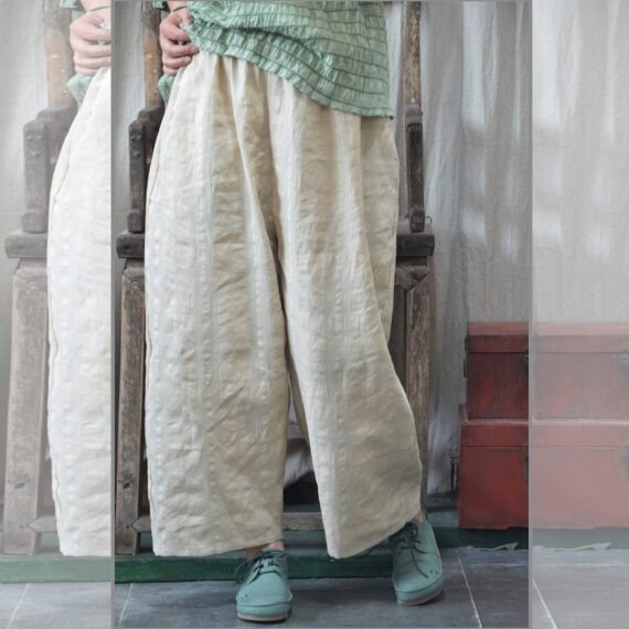 Vintage Casual Cotton Linen Pants | Zen - Image 4