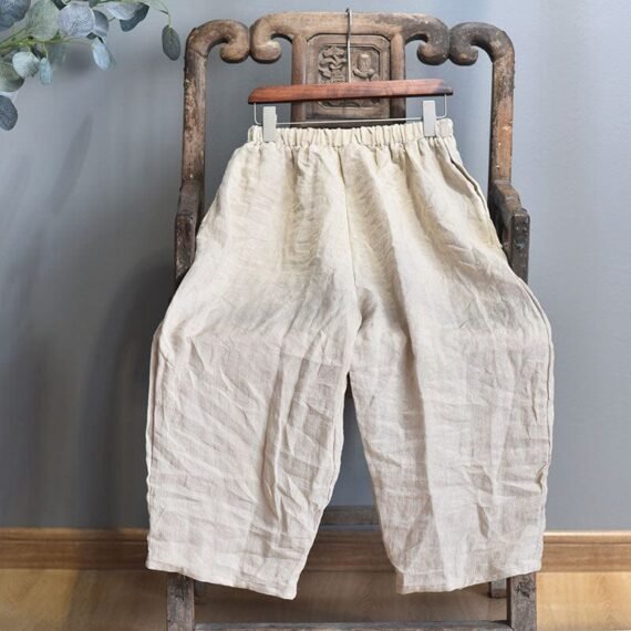 Vintage Casual Cotton Linen Pants | Zen