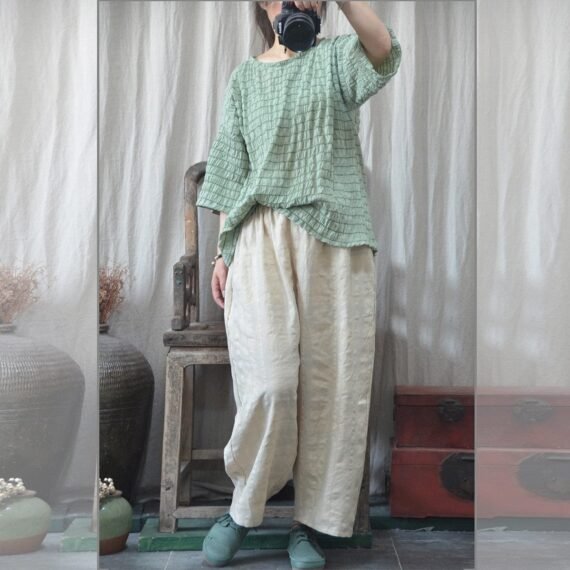 Vintage Casual Cotton Linen Pants | Zen - Image 5